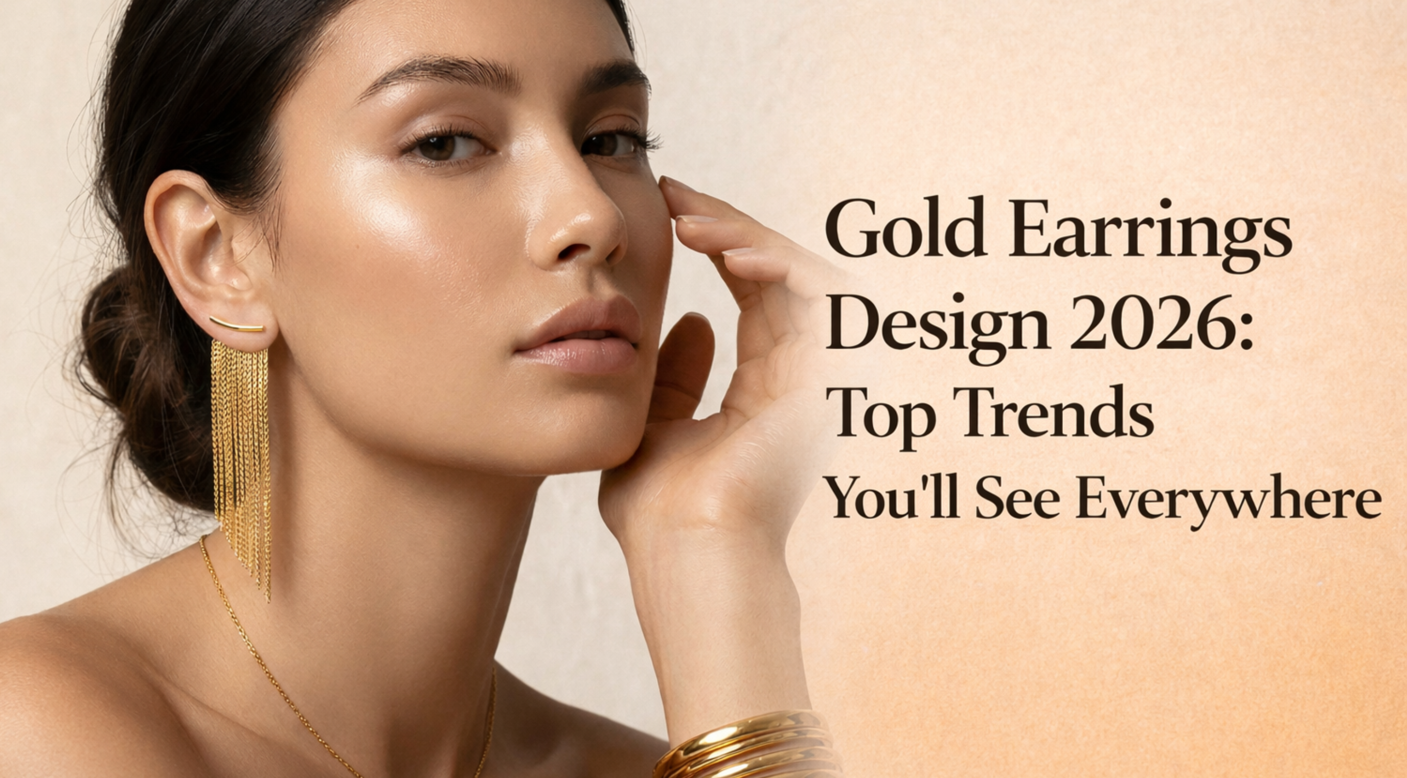 gold earring design