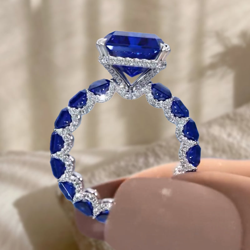 Midnight Majesty Sapphire Ring - Amalfa