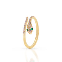 Thumbnail for Sybil Green Stone Gold Ring