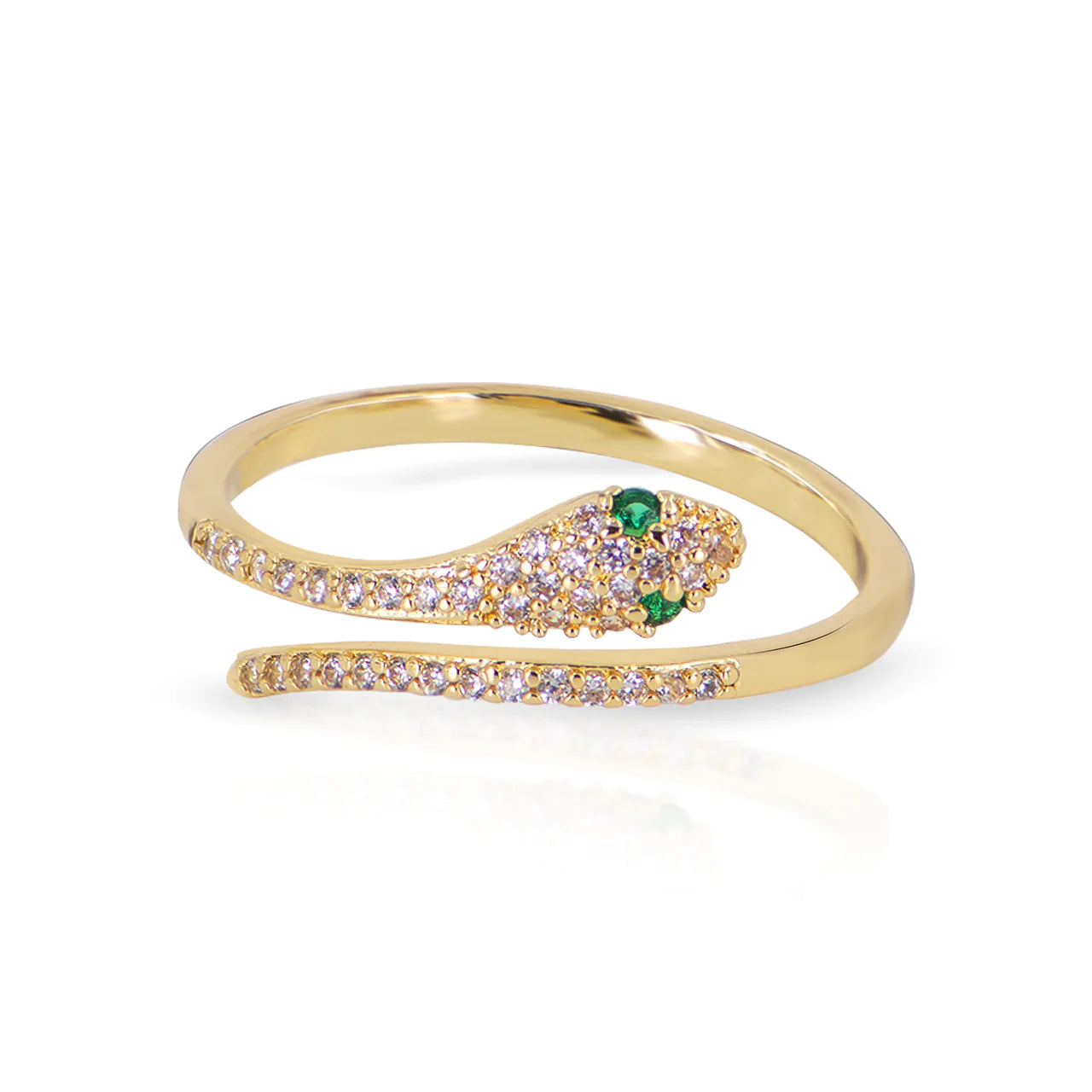 Sybil Green Stone Gold Ring
