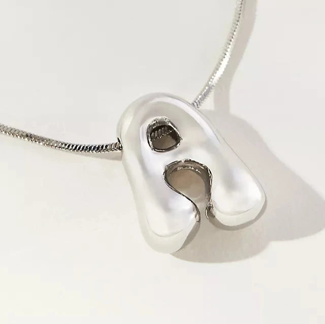 Hana Bubble Initial necklace - Amalfa