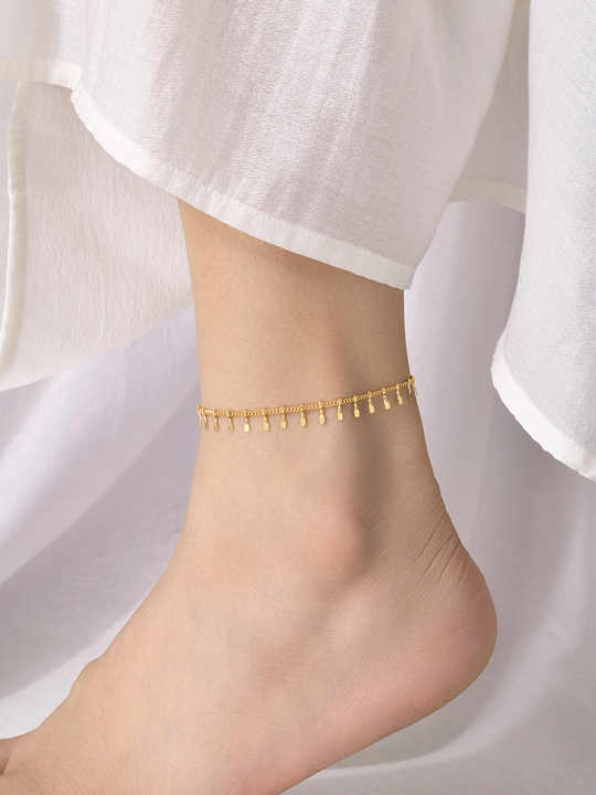 Selora Gold Dangle Anklet - Amalfa