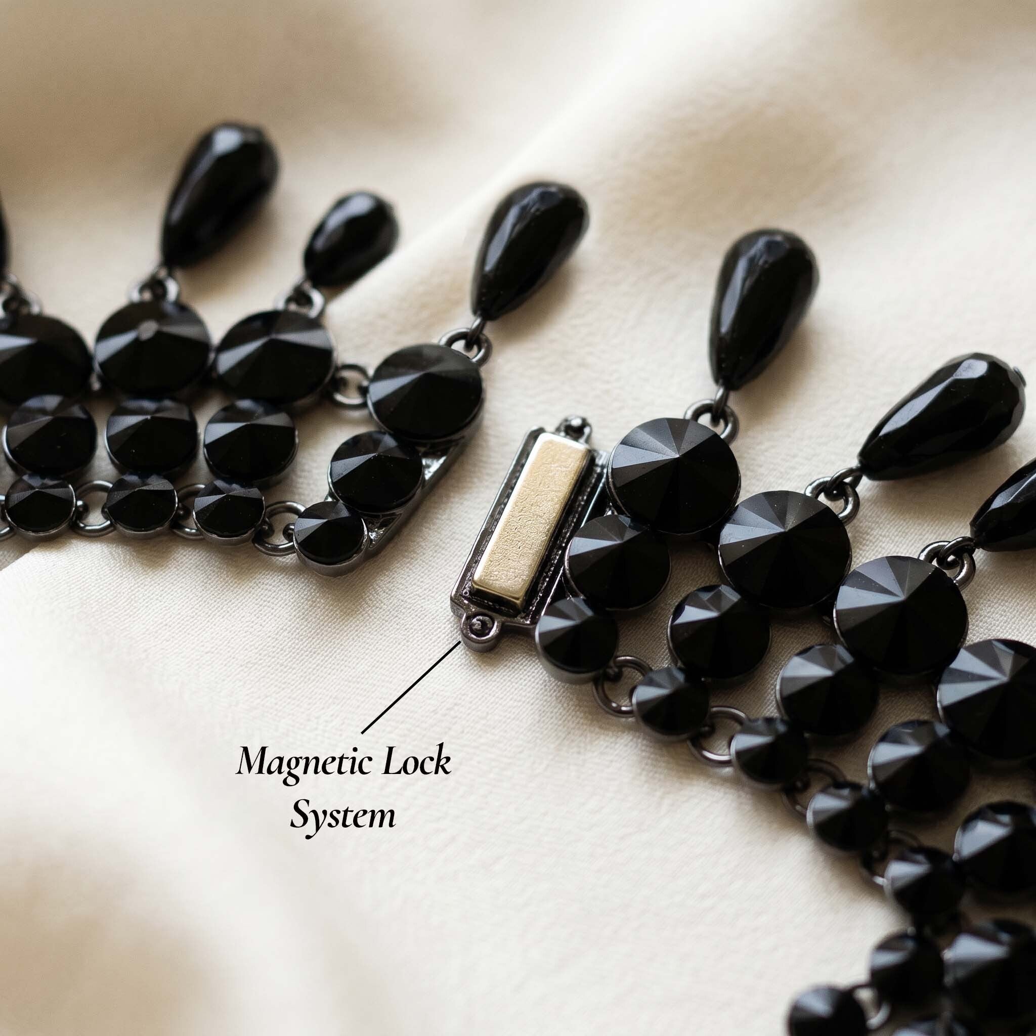 Bianca Noir crystal Drop Set