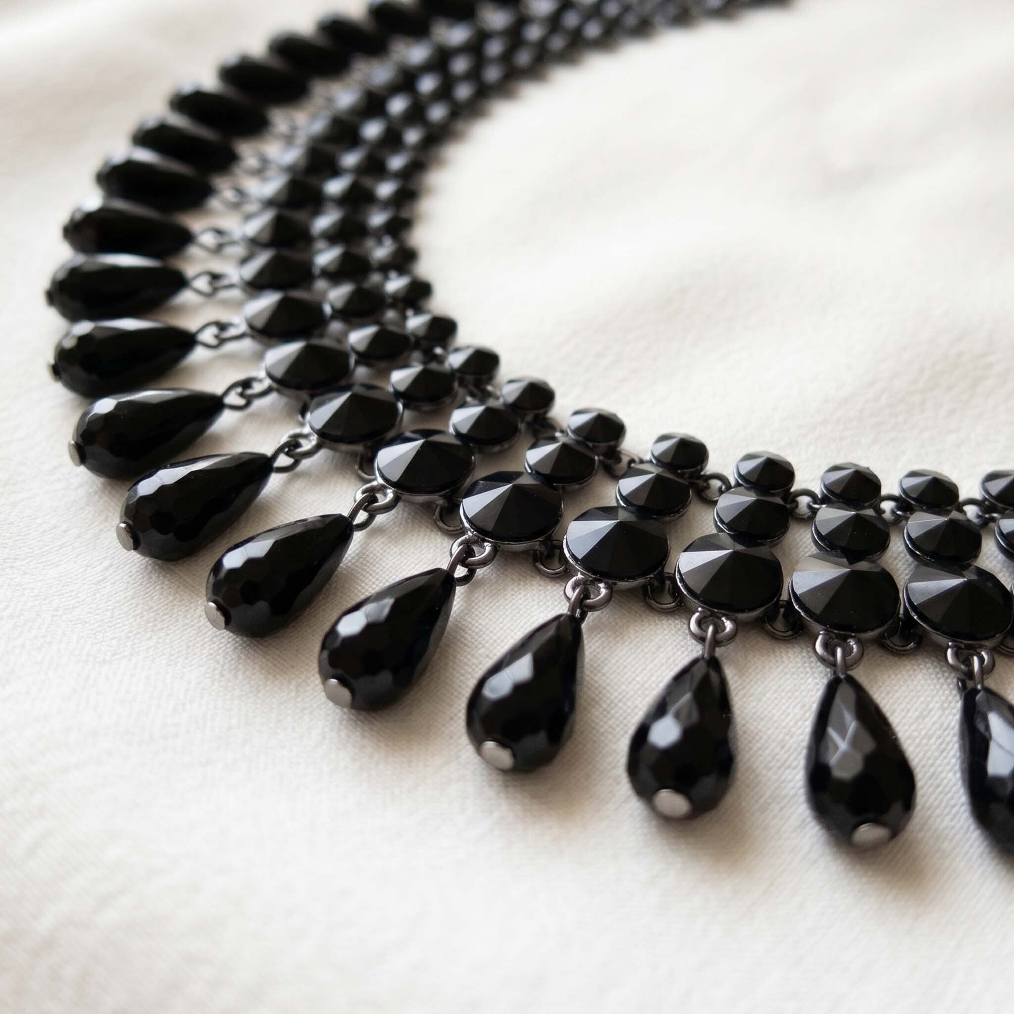 Bianca Noir crystal Drop Set