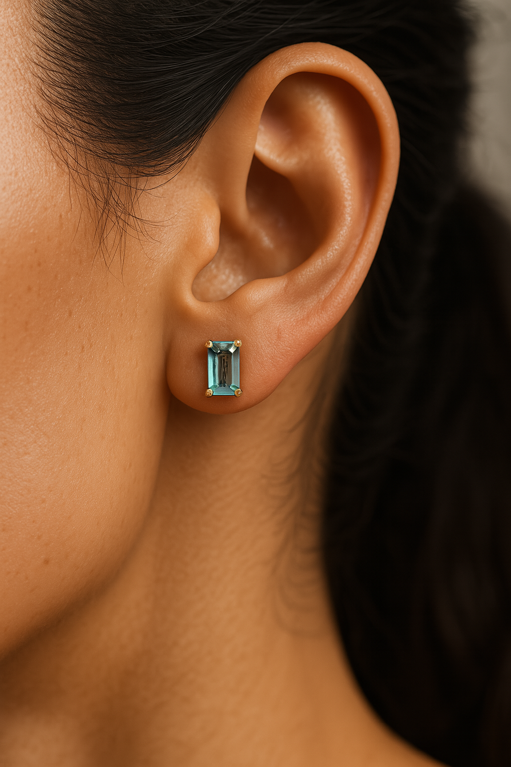 Blue Stud Earrings