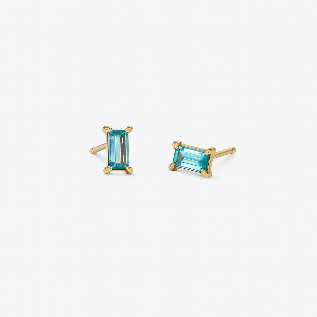 Blue gold stud
