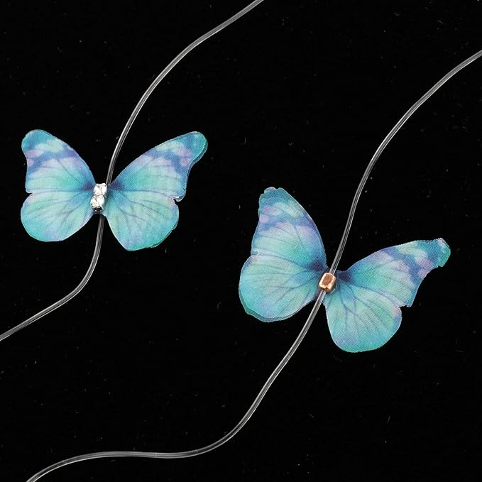 Butterfly-shaped strap on a black background