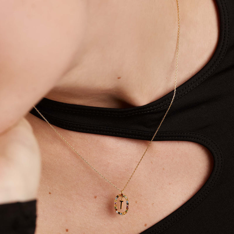 Celeste Initial Necklace - Amalfa