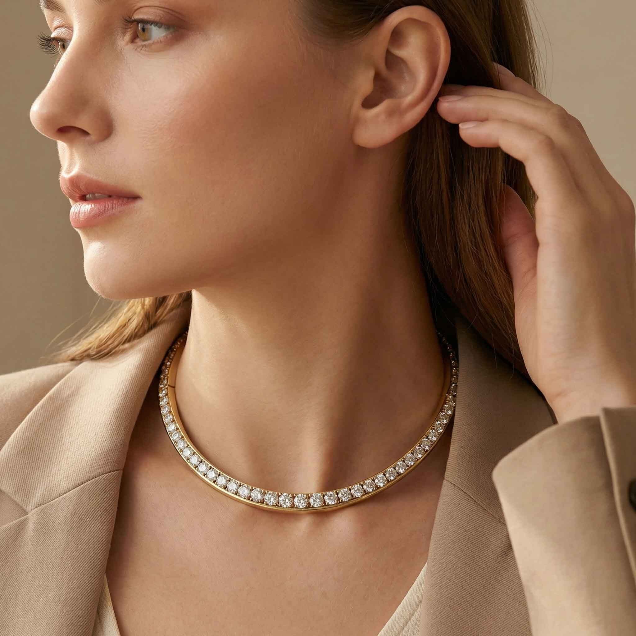 Crystal Collar Necklace