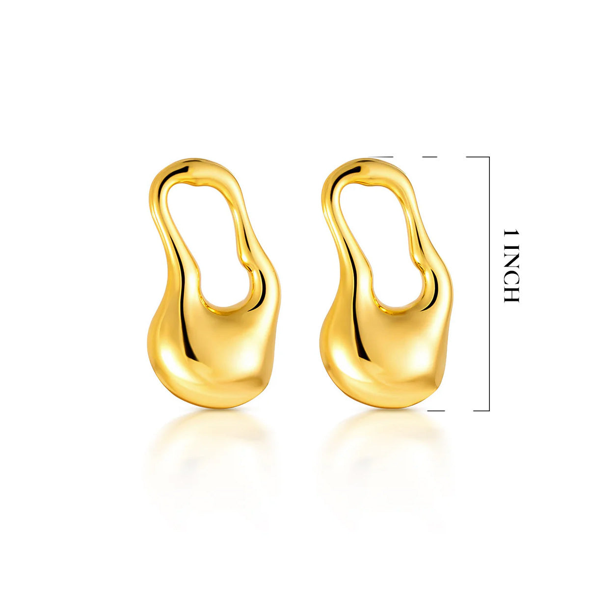 Iris Sculptural Drops Earrings For Women - Amalfa