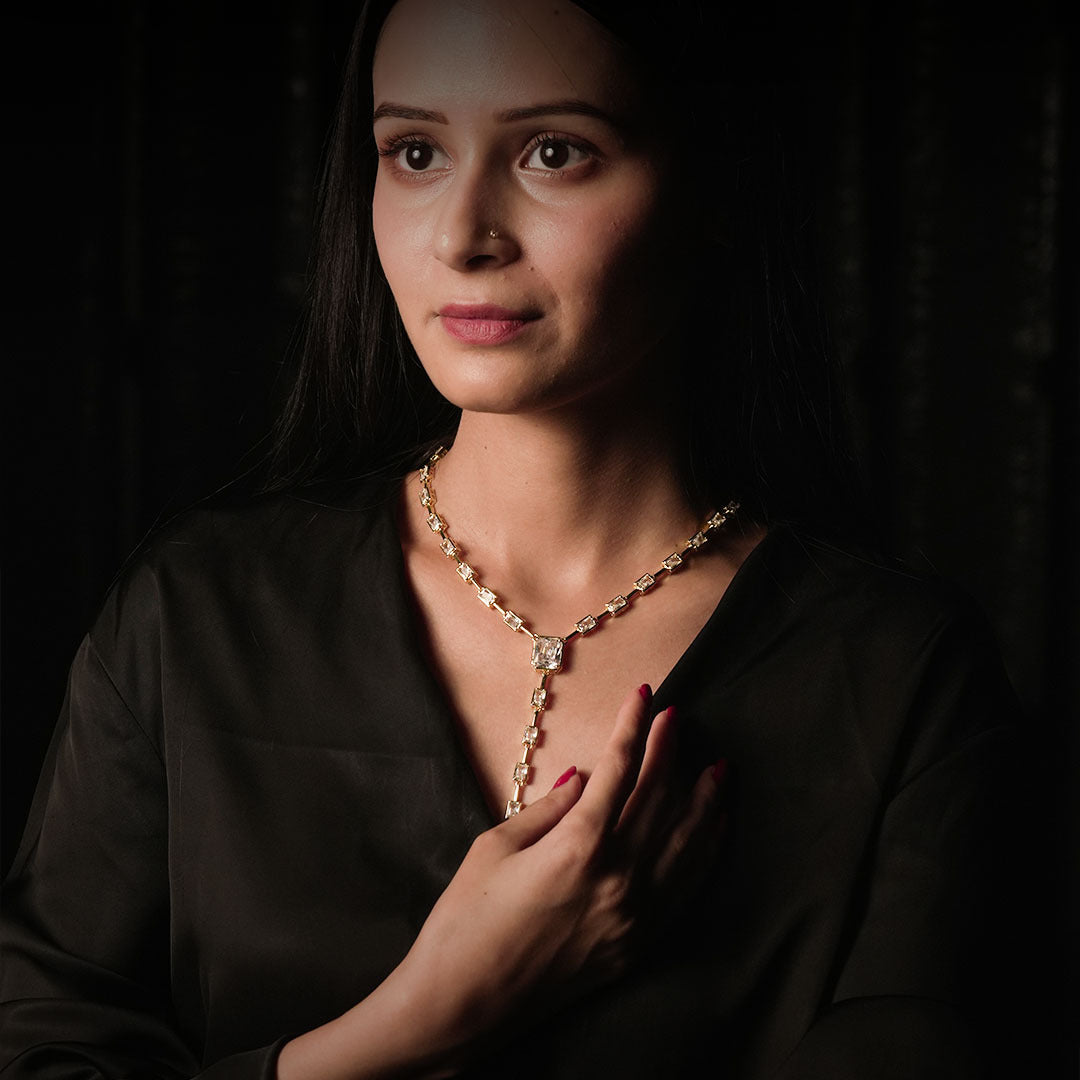 Emerald Cut Necklace for Women