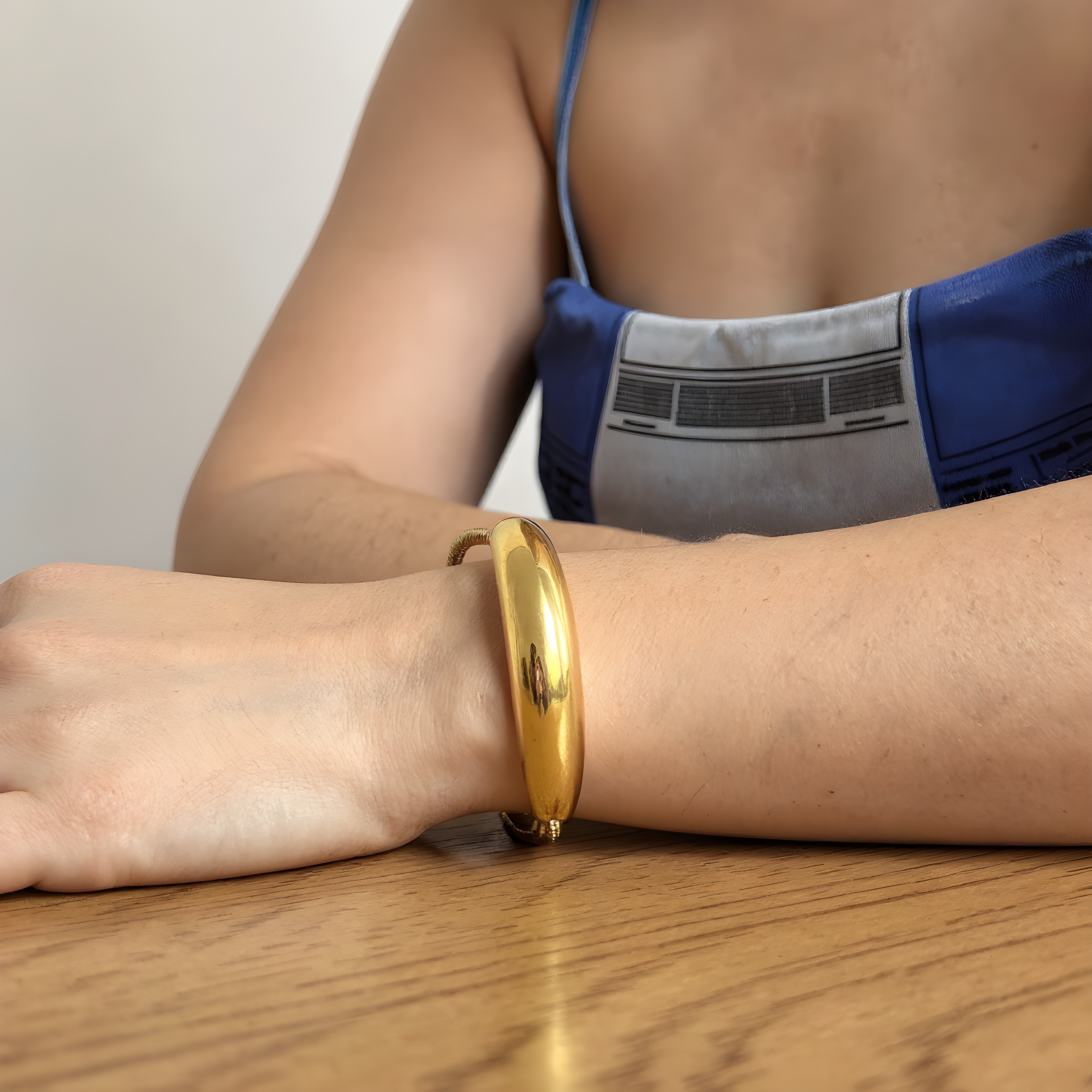 Gold-Toned Cuff Bracelet For Women