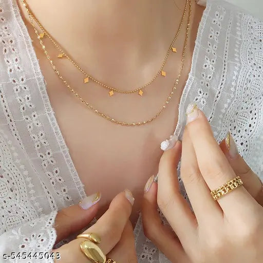 Gold Layered Chain Necklace