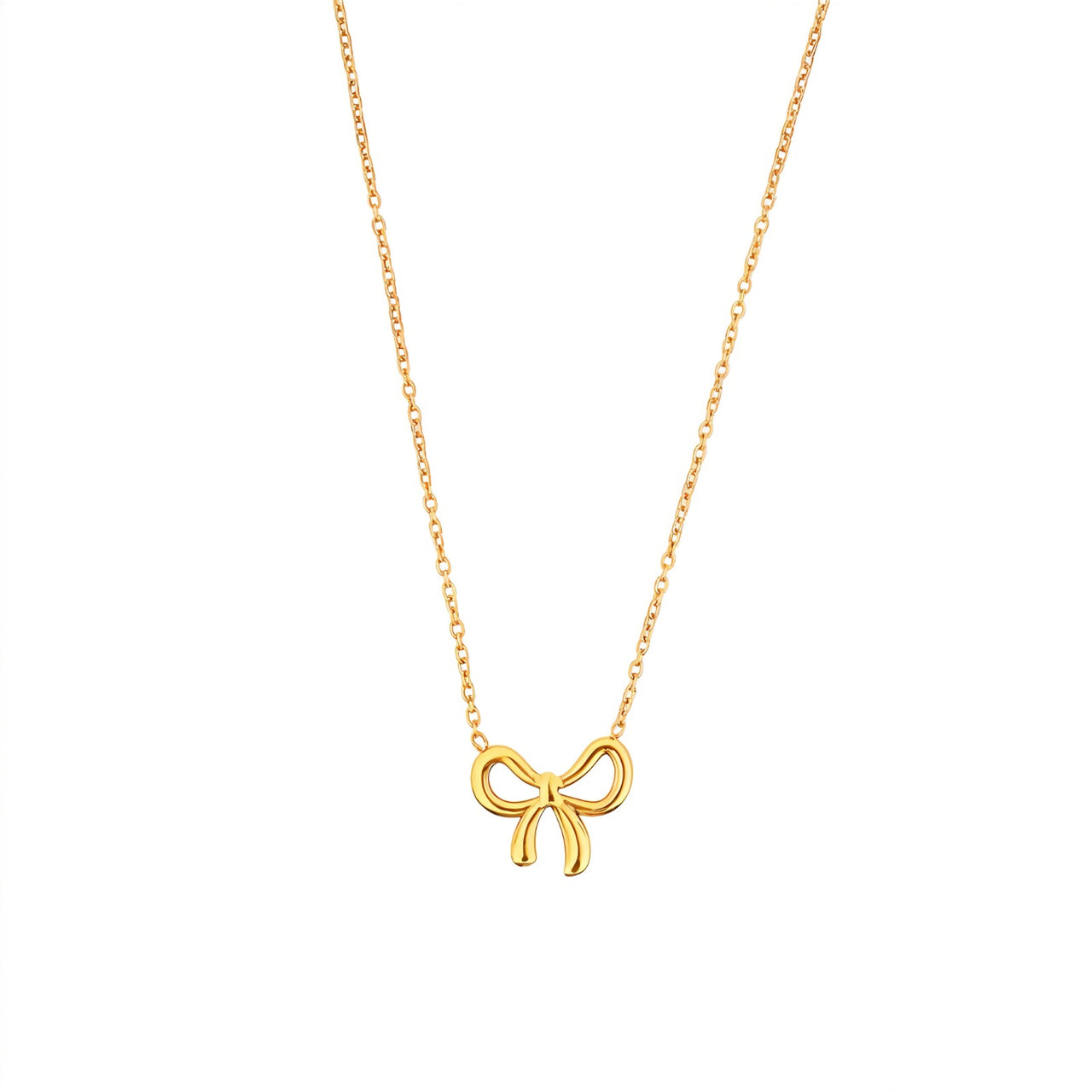 Emily Elegant Bow Necklace for Women - Amalfa