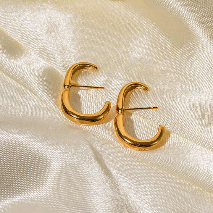 Selina Bold Gold Hoop Earrings for Women