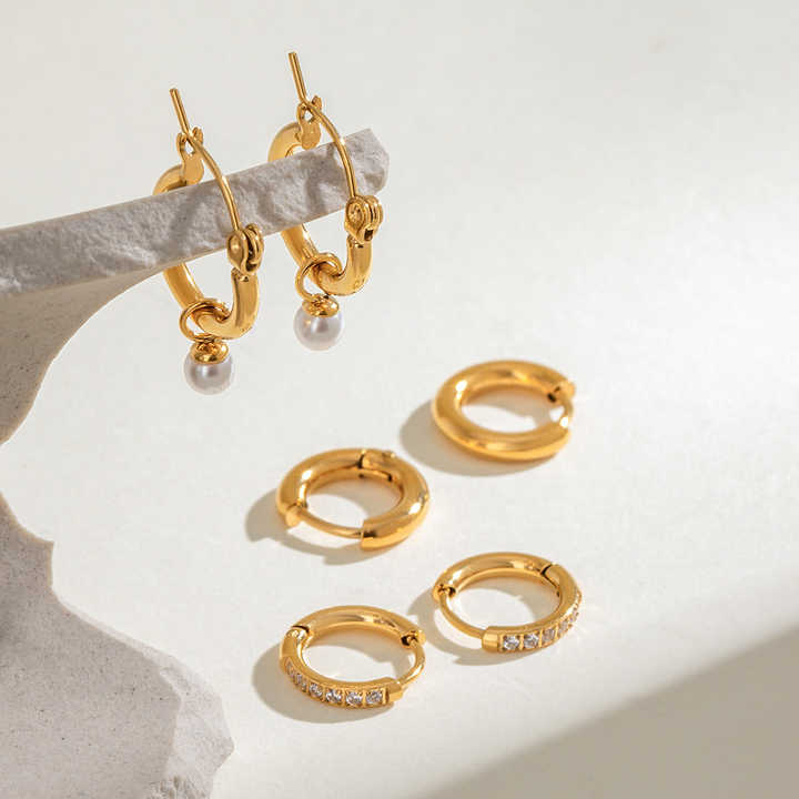 Nora Gold Hoop Earring Set