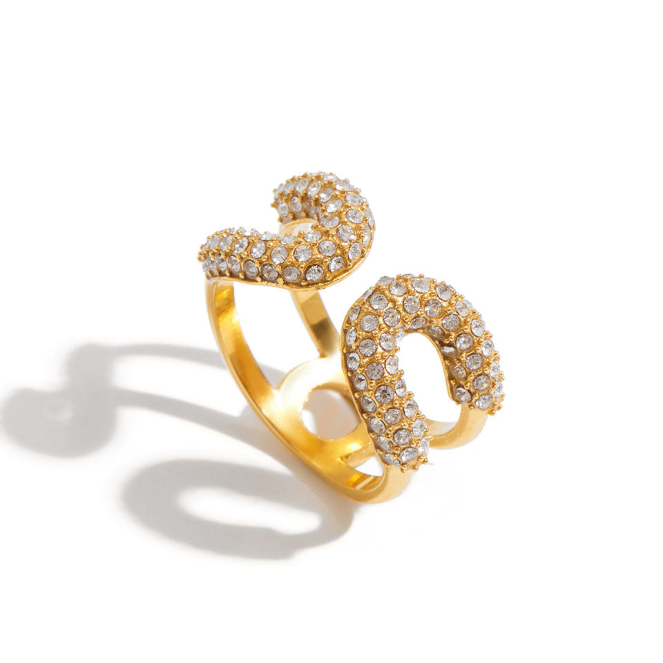 Sena Pave Twin Curve Ring