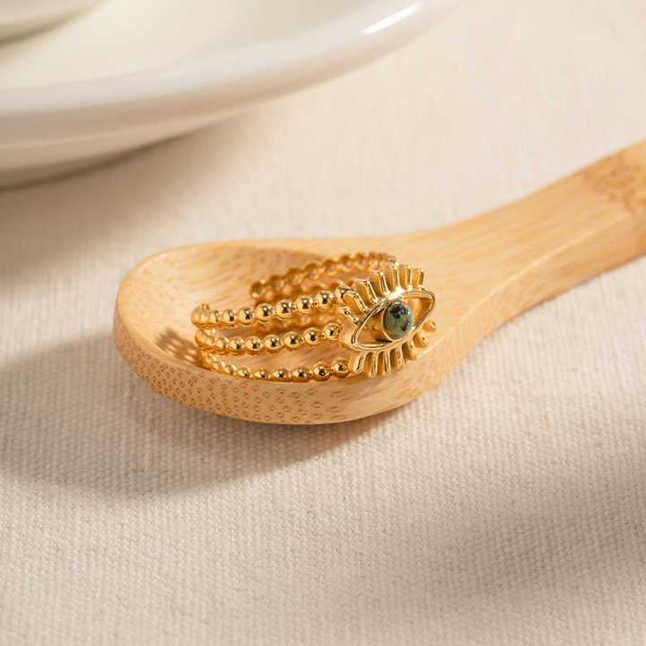 Selene Evil Eye Statement Ring