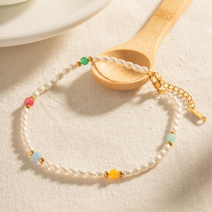 Lumine Pearl Beaded Anklet