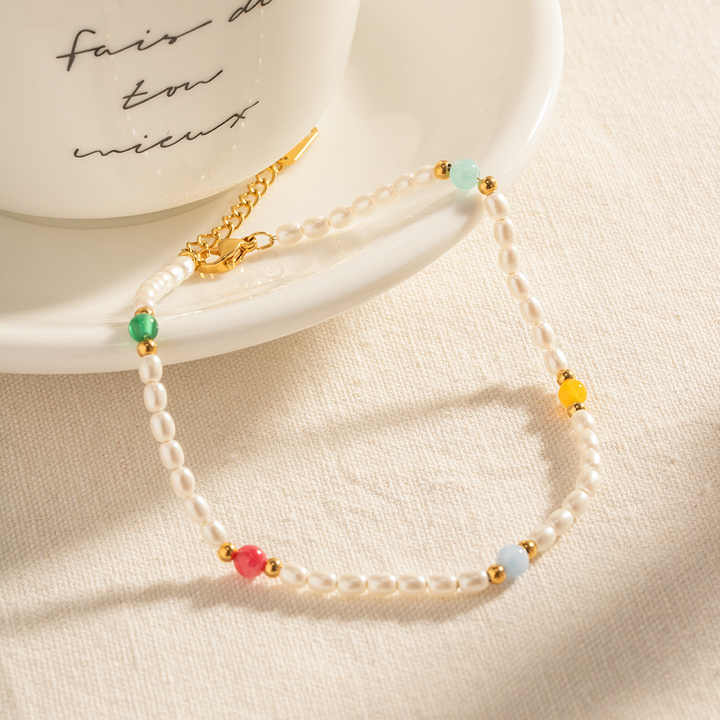 Lumine Pearl Beaded Anklet