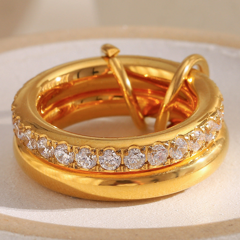 Raya Luxe Gold Stacking Ring