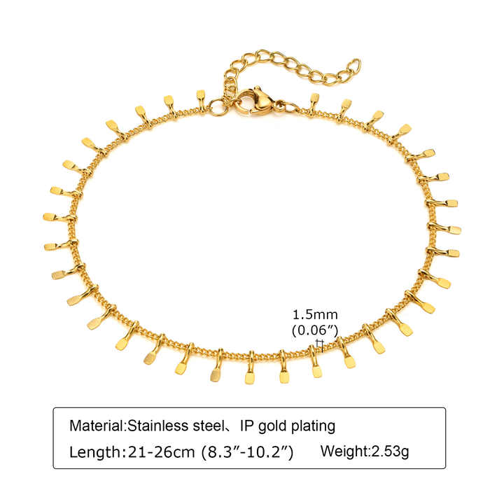 Selora Gold Dangle Anklet