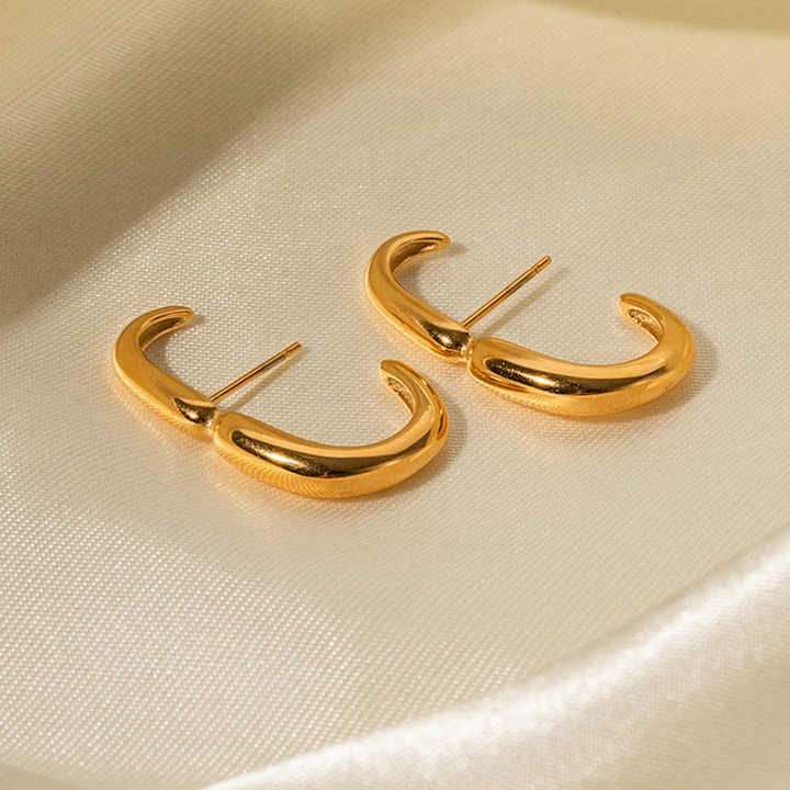 Selina Bold Gold Hoop Earrings for Women