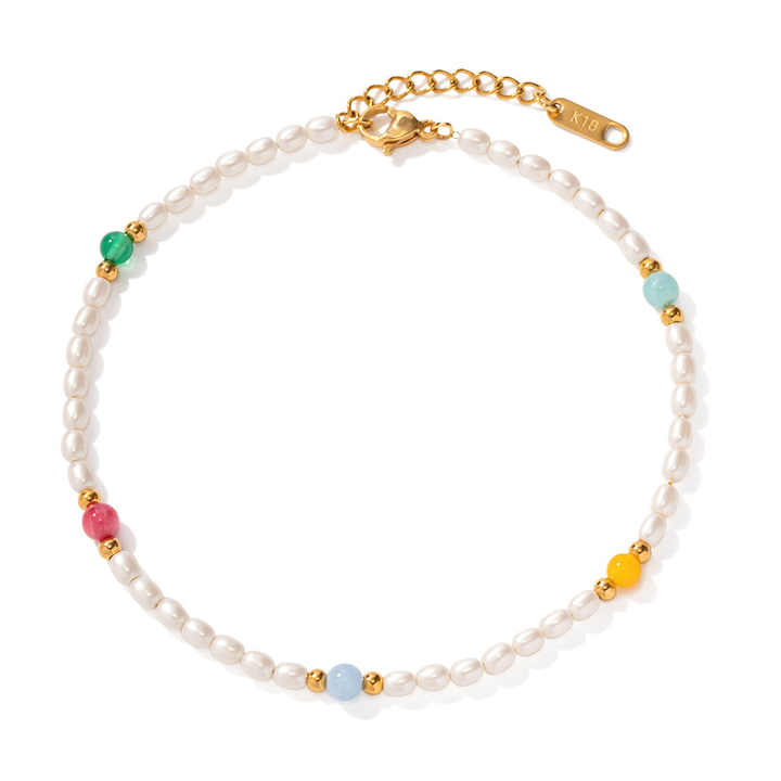 Lumine Pearl Beaded Anklet