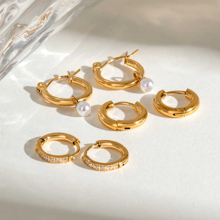 Nora Gold Hoop Earring Set