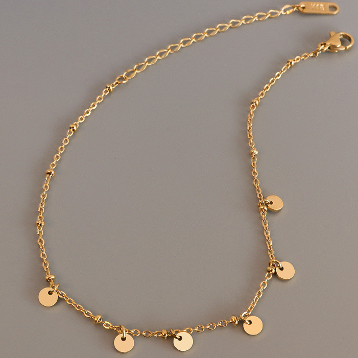 Zenya Coin Drop Anklet