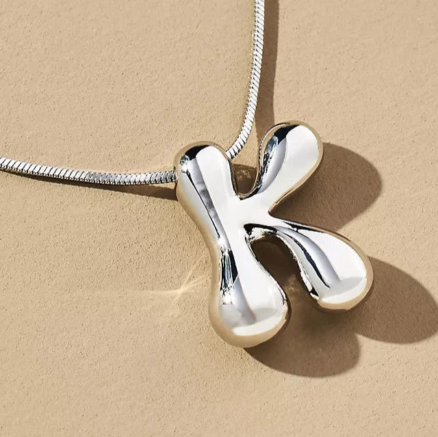 k Letter pendent