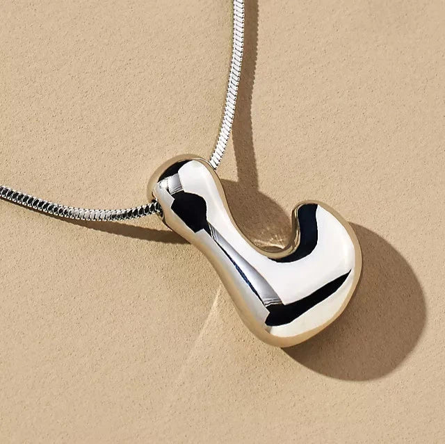 Hana Bubble Initial necklace - Amalfa