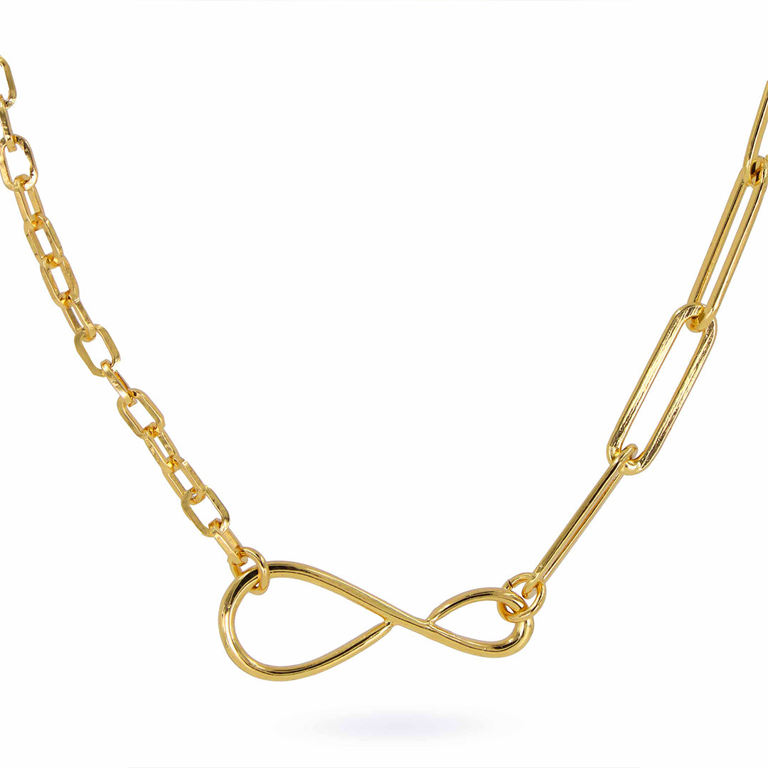 Nyssa Infinity Dual Chain Necklace for Women - Amalfa