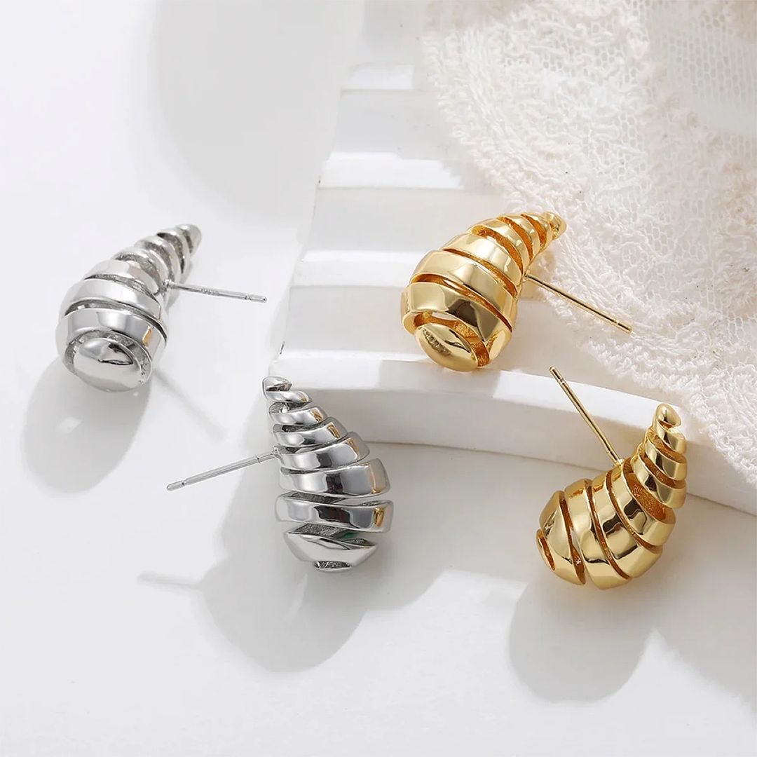 Evie Twisted Hoop Earrings - Amalfa