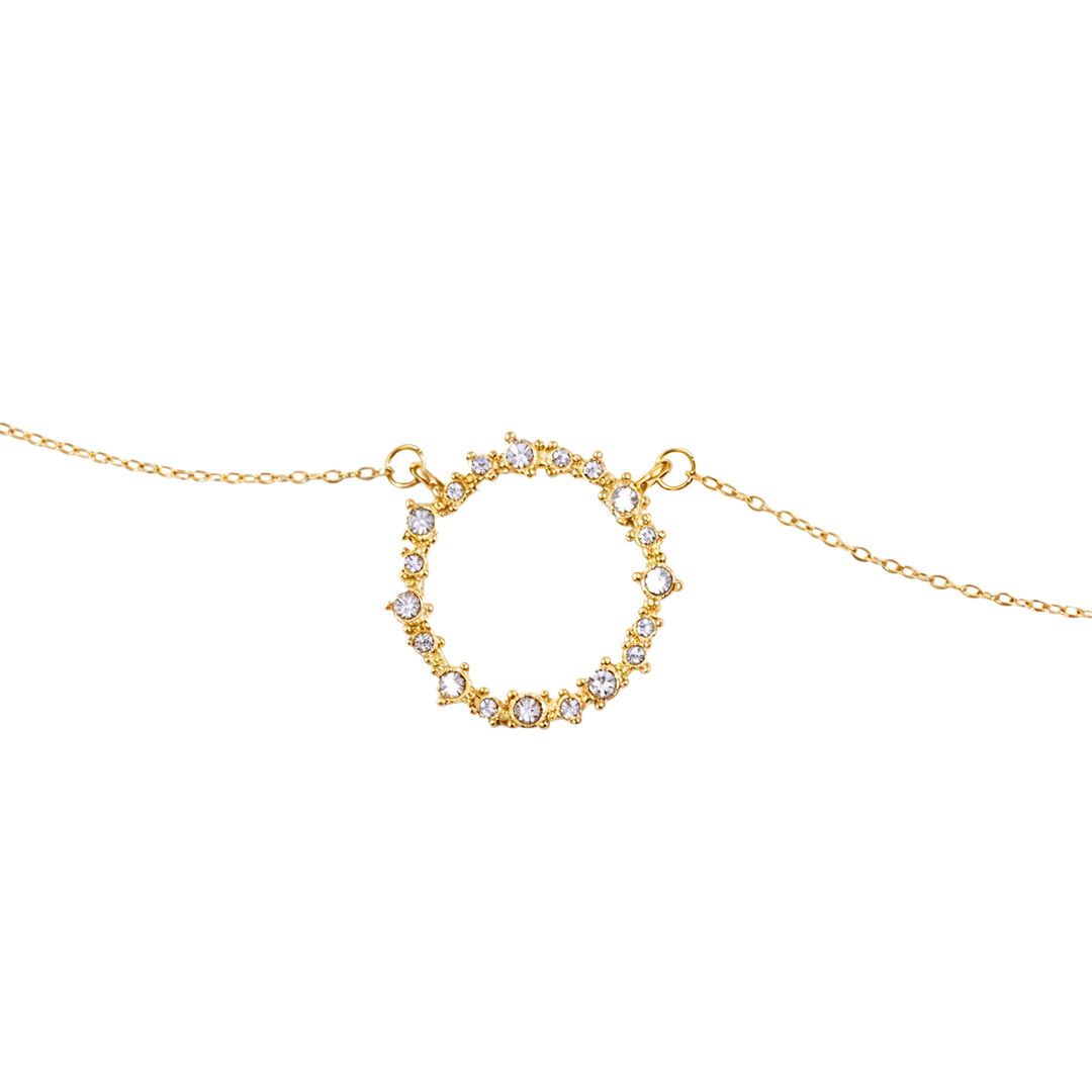 Lily Elegant Circle Necklace for Women - Amalfa