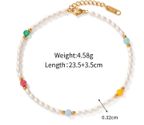 Lumine Pearl Beaded Anklet
