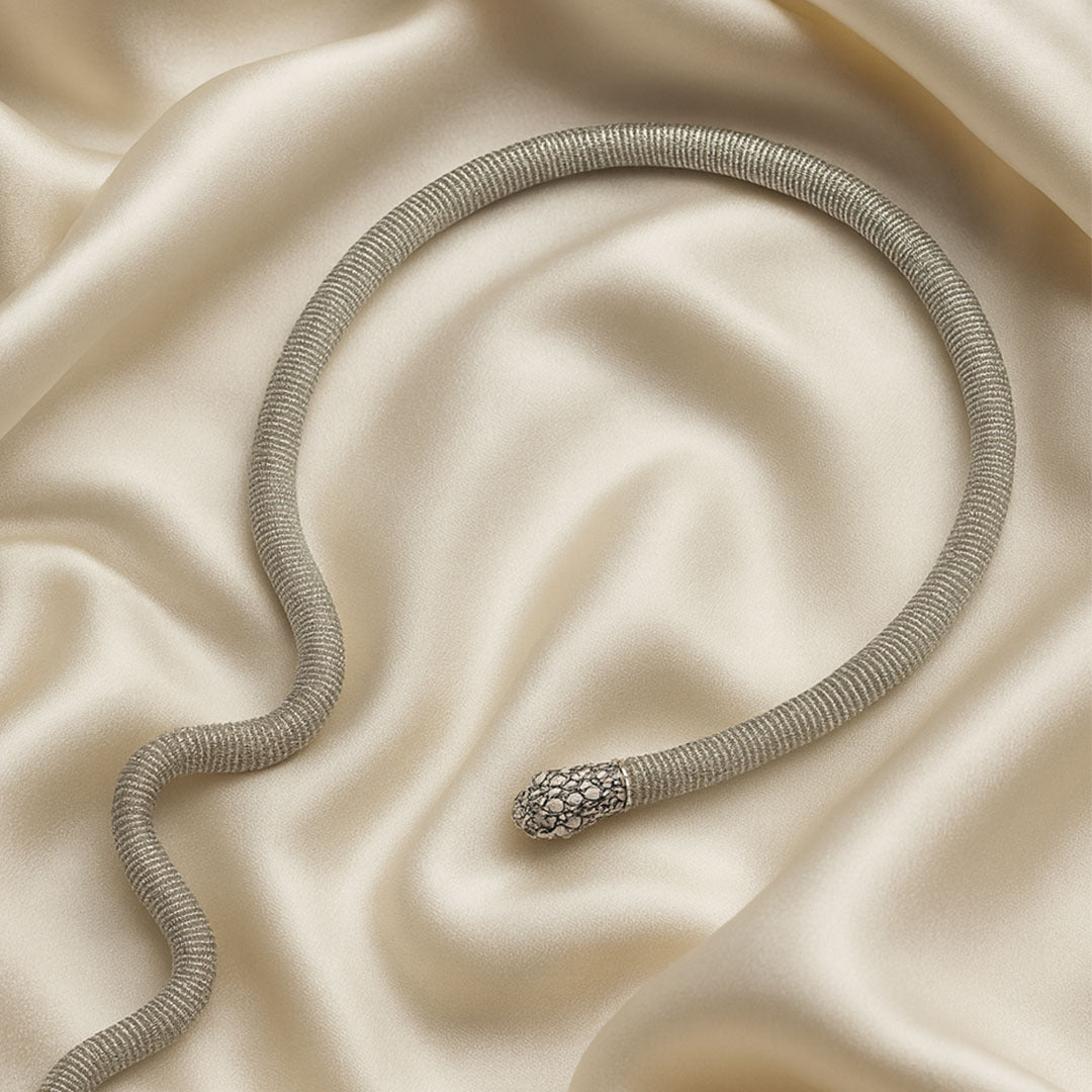 Venom Statement Snake Choker Necklace