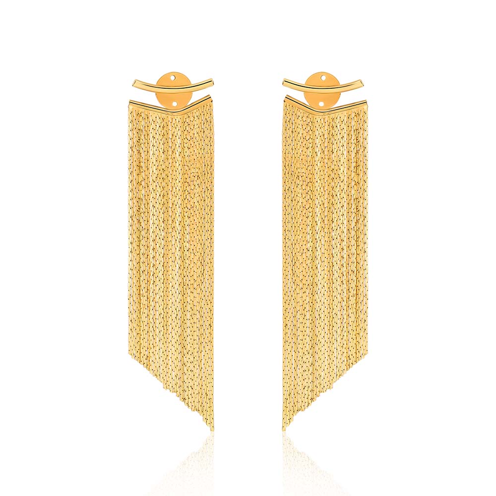 stylish long chain earrings for women sleek design for women party wear jewellery