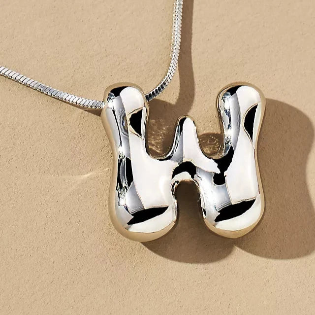 Hana Bubble Initial necklace - Amalfa