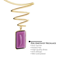 Thumbnail for Zoe Amethyst Necklace