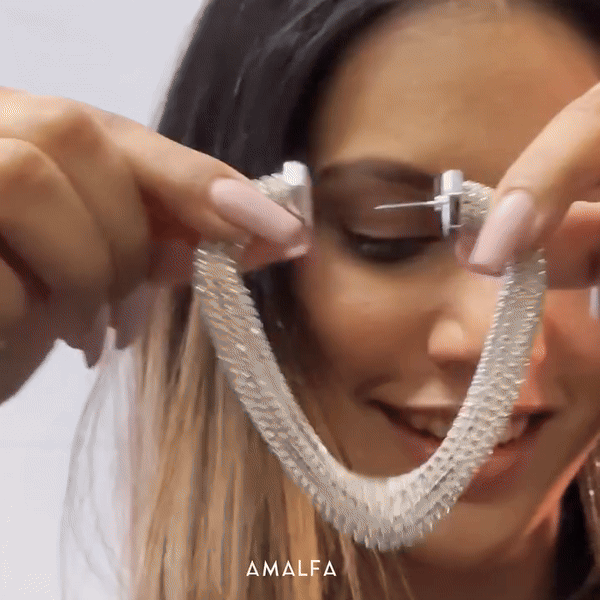 Radiance Infinity Silver Drop Earrings - Amalfa