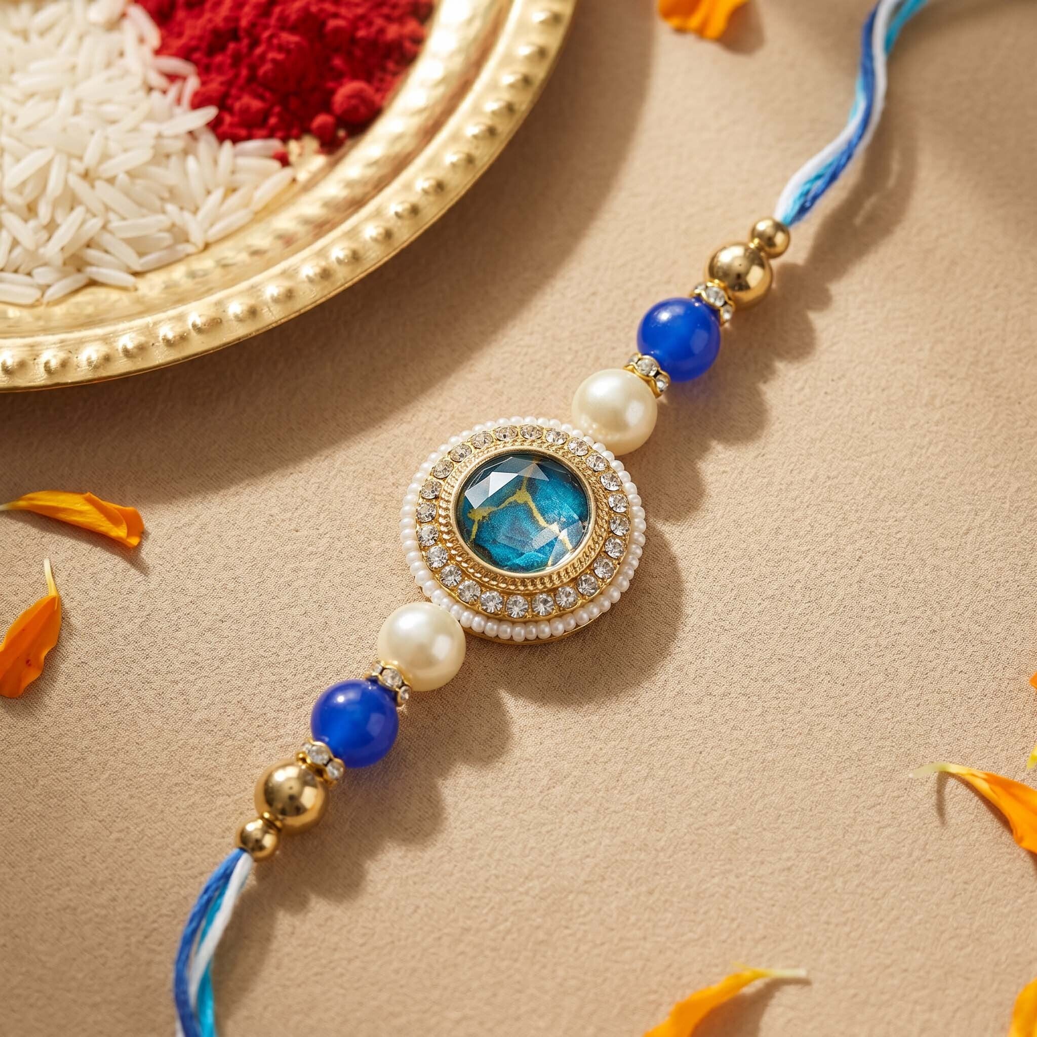 Neelora Rakhi Bracelet Set