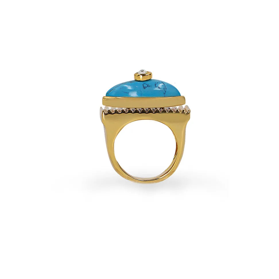 Amun Turquoise Handmade Ring
