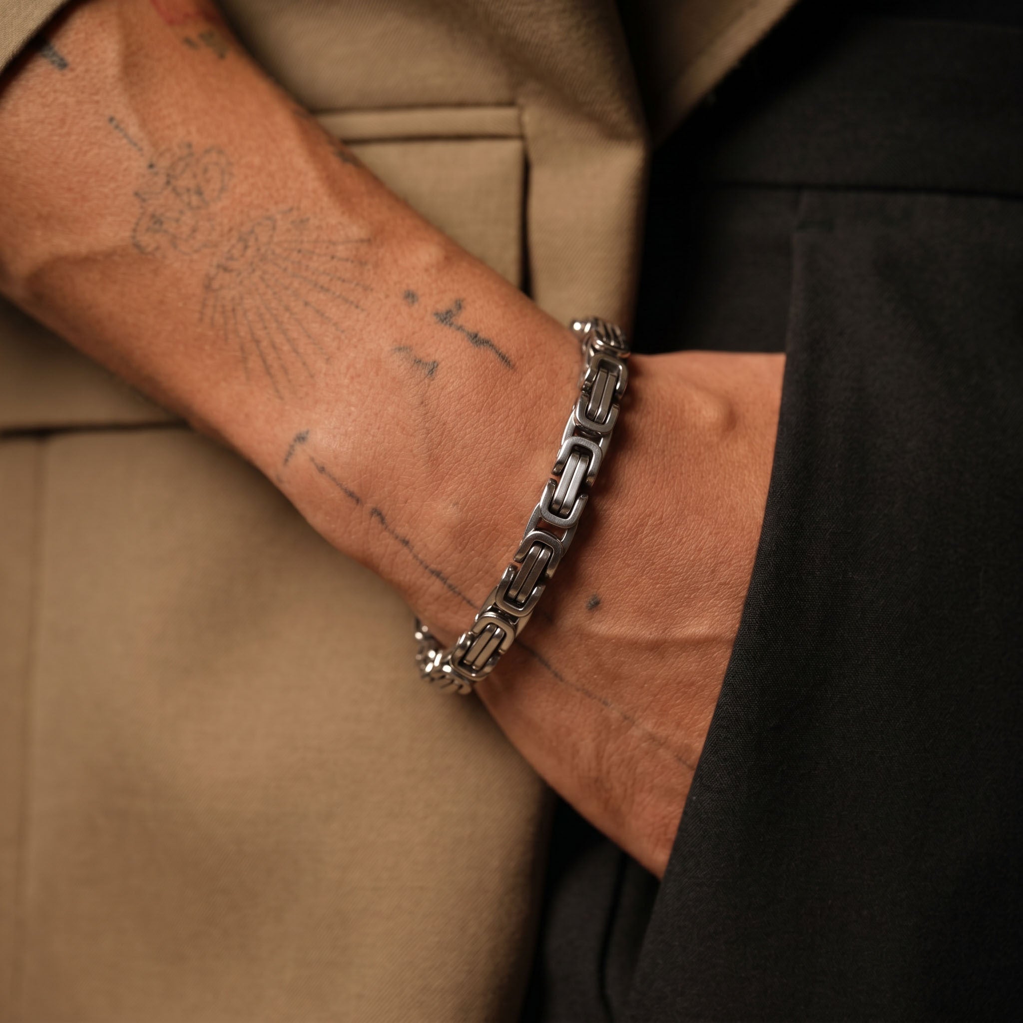 Soren Silver Men’s Link Bracelet