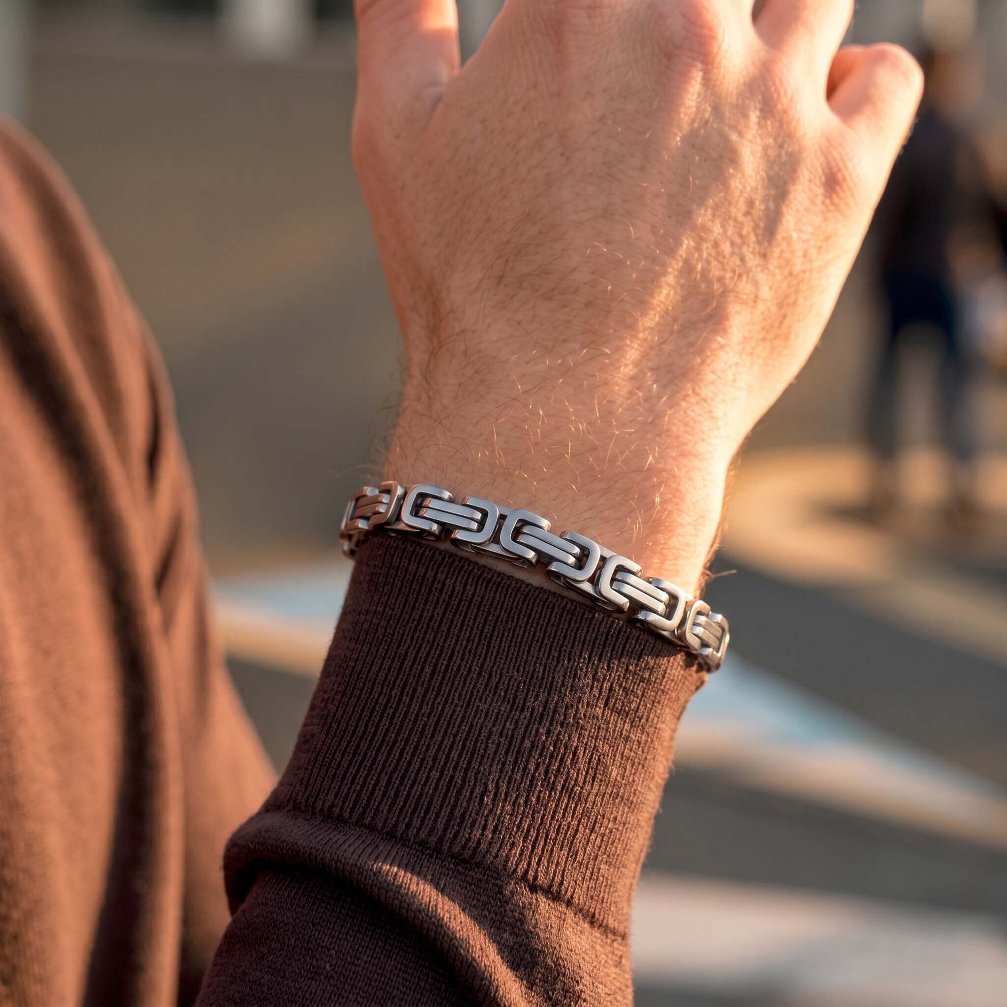 Soren Silver Men’s Link Bracelet