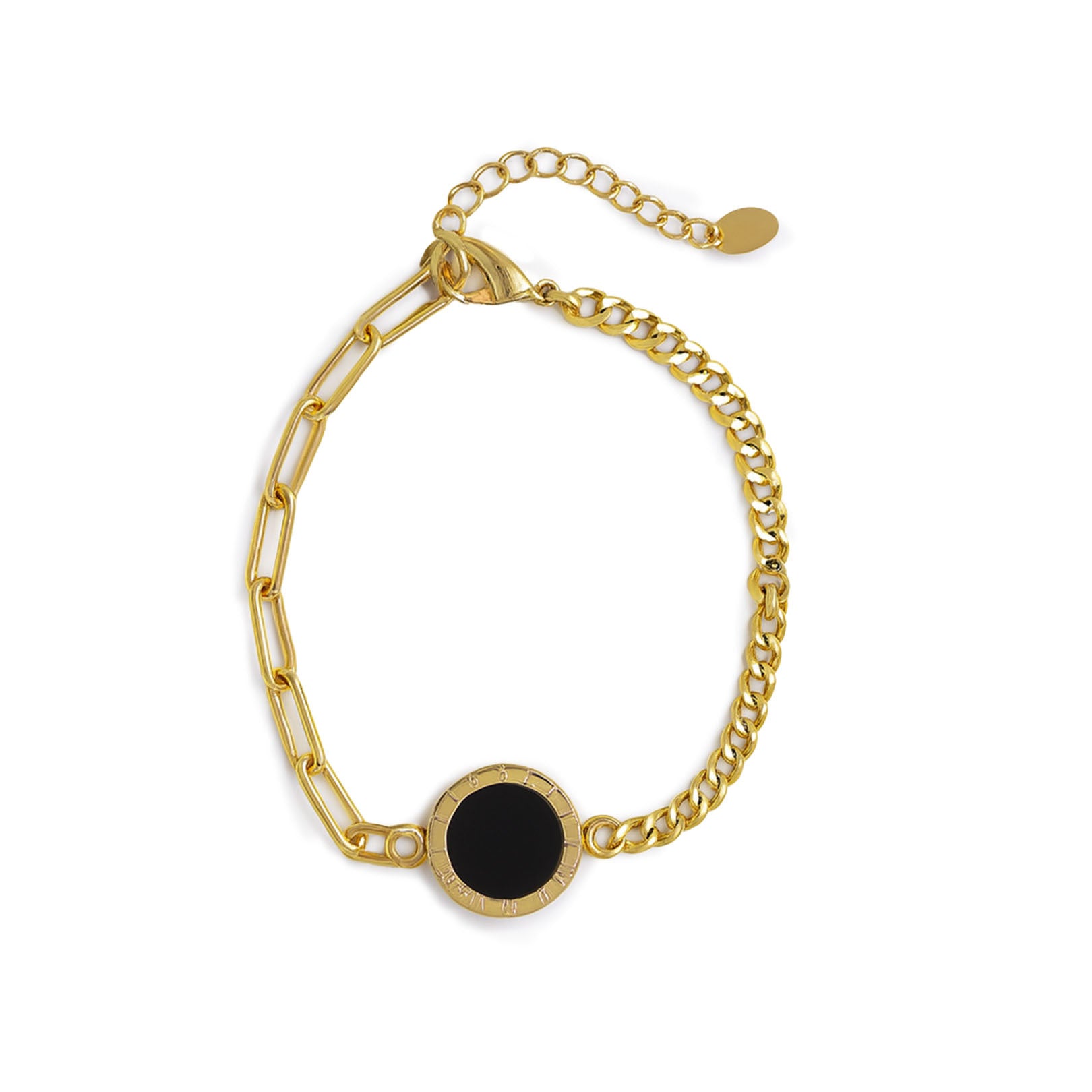 Gold chain bracelet