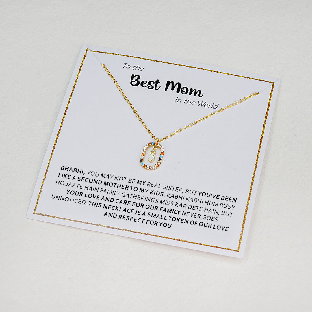 Celeste Initial Necklace From Sister-in-Law With Special Gift Box