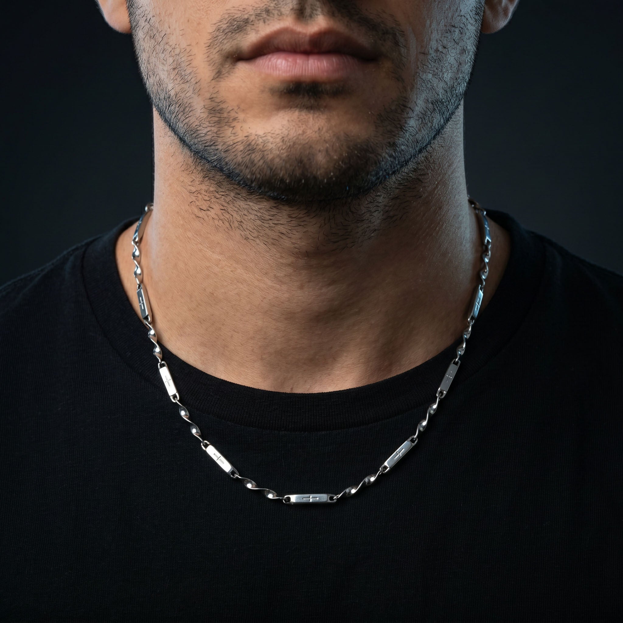 Axton Bar Link Men’s Chain Necklace