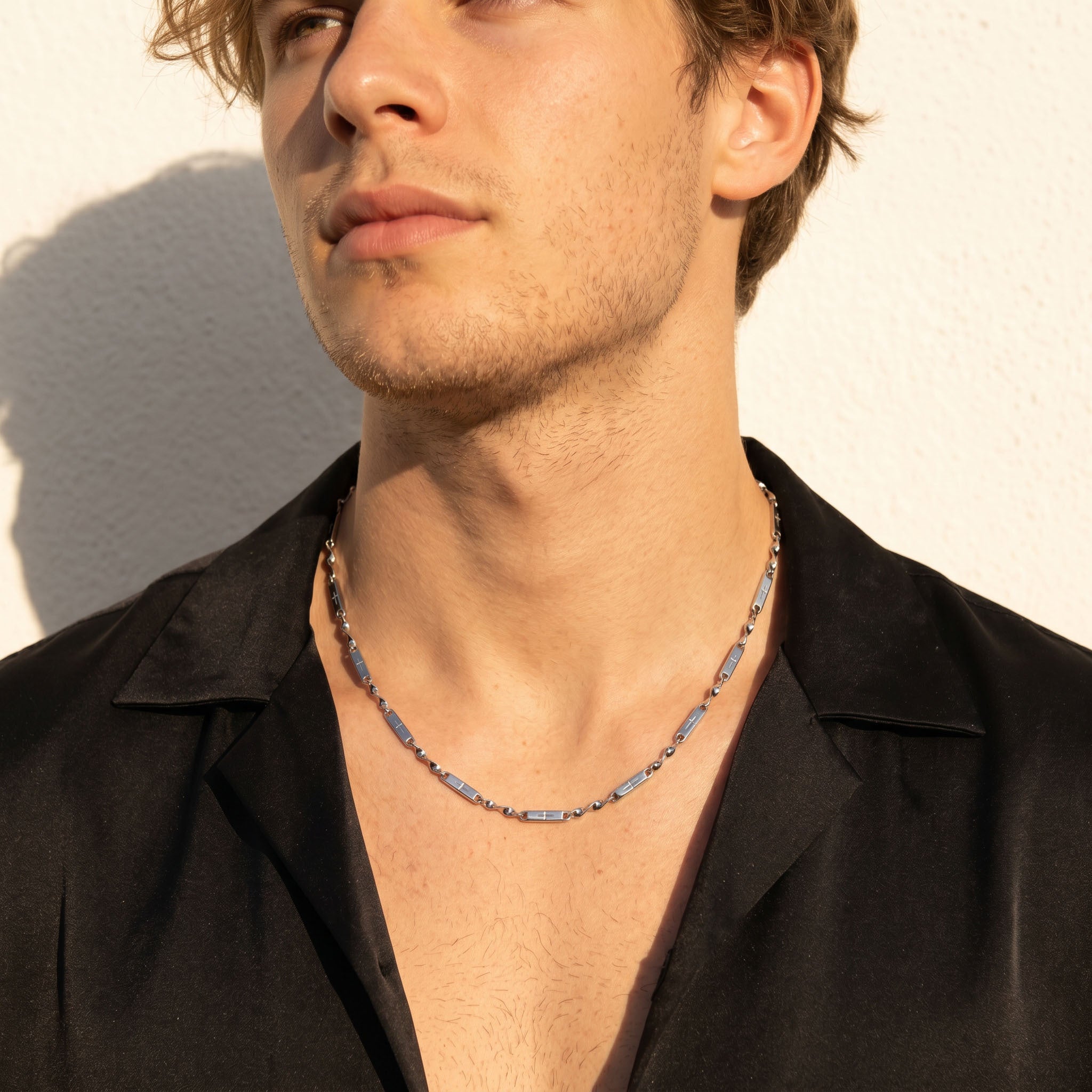 Axton Bar Link Men’s Chain Necklace