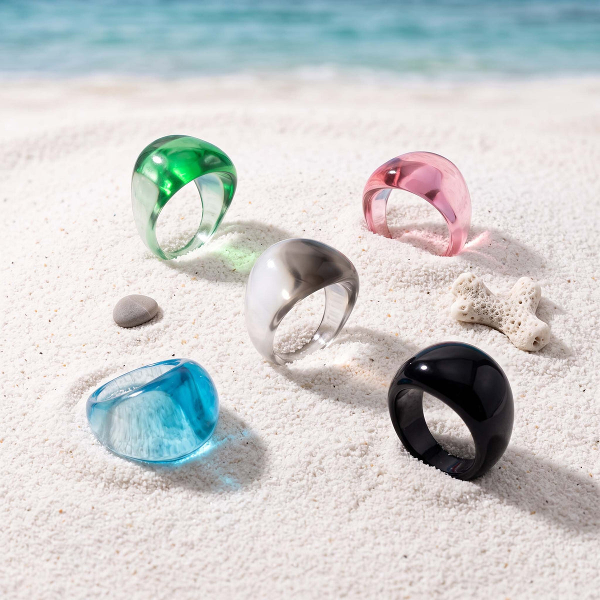 Clara Noir Orb Ring